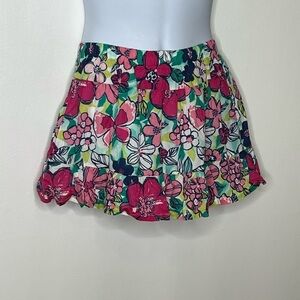 Gymboree girls gauzy cotton floral skirt sz 7